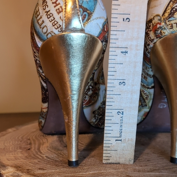 CARLOS by Carlos Santana RIO Vintage Liqueur Shoe 4 inch Stiletto Heels - Picture 8 of 16